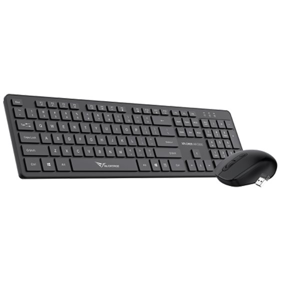 ALCATROZ SILENT WIRELESS 2.4G KEYBOARD & MOUSE 1600DPI BLACK