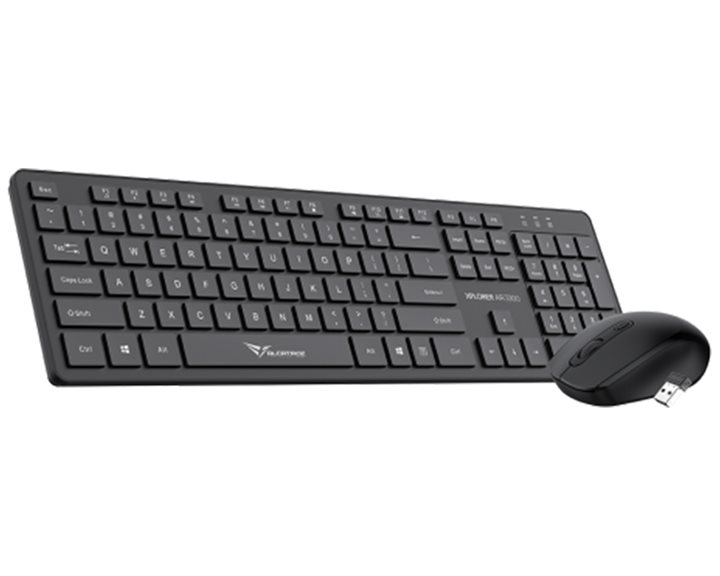 ALCATROZ SILENT WIRELESS 2.4G KEYBOARD & MOUSE 1600DPI BLACK