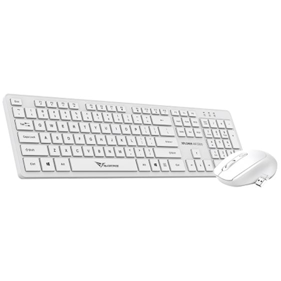 ALCATROZ SILENT WIRELESS 2.4G KEYBOARD & MOUSE 1600DPI WHITE
