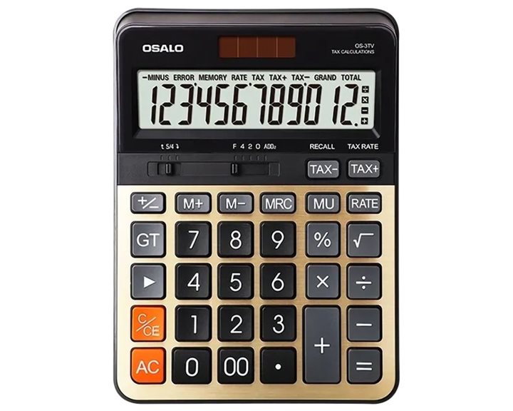 Αριθμομηχανή Osalo OS-3TV 18x13χ2-4cm12ψηφίων