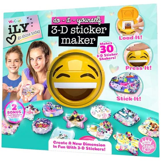 WT Ily Go Shine Today 3D Sticker Maker (112665)