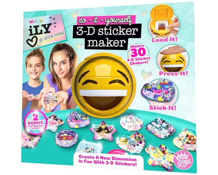 WT Ily Go Shine Today 3D Sticker Maker (112665)