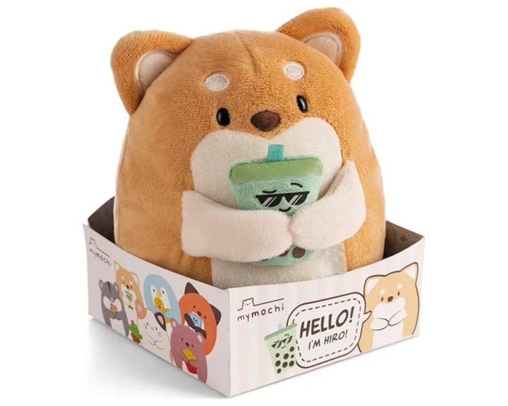 MyMochi Λούτρινο 16εκ. Σκυλάκι Hiro με Bubble Tea σε Κουτί Δώρου