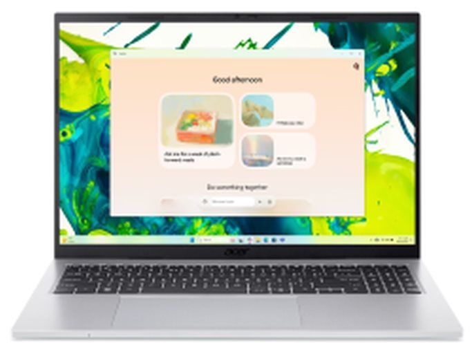 ACER NB ASPIRE GO 16 AG16-71P-911P, 16" LCD FHD 1920x1200, INTEL CPU CORE i9 13900H, 32GB RAM, SSD 1TB M.2 NVME, INTEL XE GRAPHICS, WIN11 HOME, PURE SILVER, 2YW/ 1YW for international travelers.