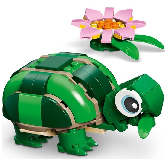 LEGO Creator 3in1 Turtle With a Water Lily Flower Χελώνα με Νούφαρο 31377