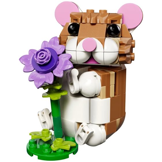 LEGO Creator 3in1 Cute Hamster With a Flower Χάμστερ με Λουλούδι 31376