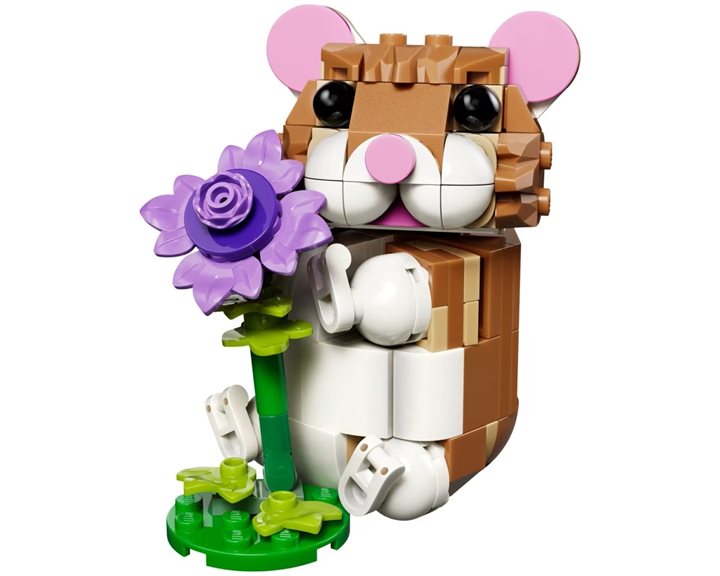 LEGO Creator 3in1 Cute Hamster With a Flower Χάμστερ με Λουλούδι 31376