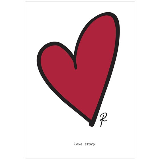 Τετράδιο Καρφίτσα Ριγέ Β5 40φ. For a Love Story