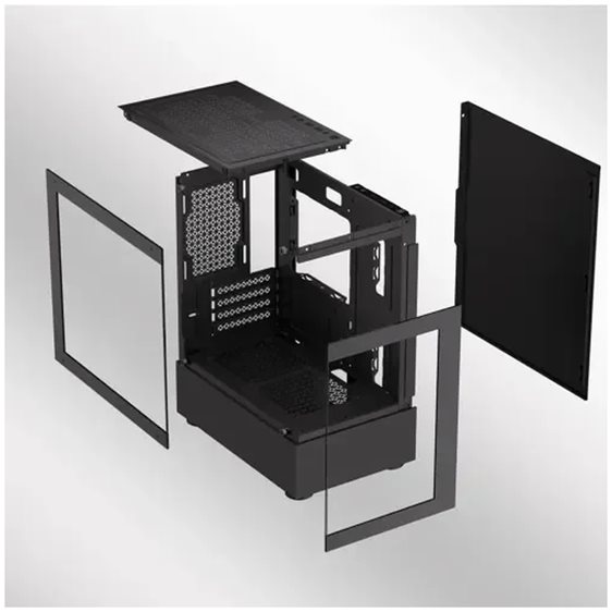 ARMAGGEDDON MICRO ATX GAMING PC CASE AQUARON DUPLEX BLACK