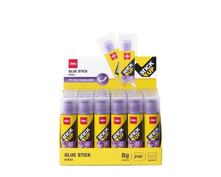 Deli Κόλλα Stick PVP 8gr Μωβ EA522