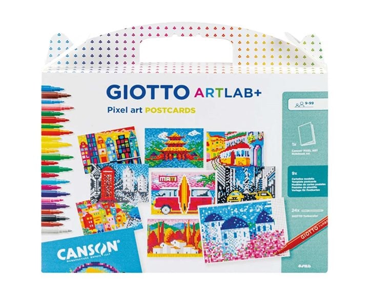 Σετ Δημιουργίας Giotto Art Lab Pixel Art Maxi Postcards