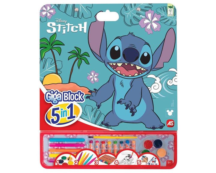 ΣΕΤ ΖΩΓΡΑΦΙΚΗΣ GIGA BLOCK 5 IN 1 - DISNEY STITCH