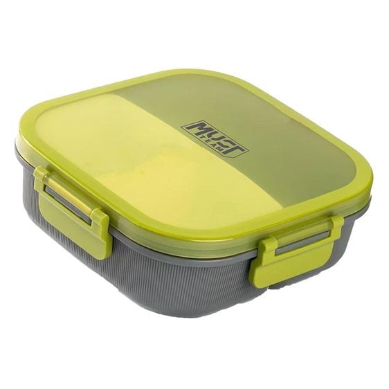 Φαγητοδοχείο PPMust Team 19χ19 χ6.3cm 1100ml με Κουτάλι 3χρωμ. 000587534