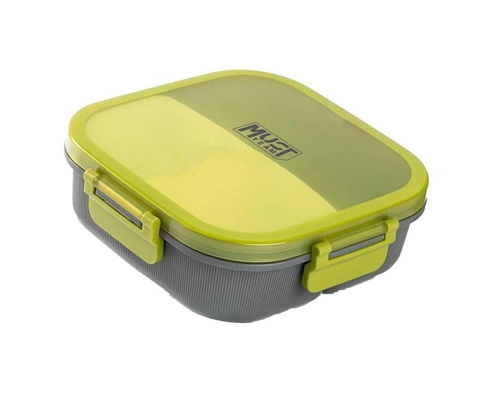 Φαγητοδοχείο PPMust Team 19χ19 χ6.3cm 1100ml με Κουτάλι 3χρωμ. 000587534
