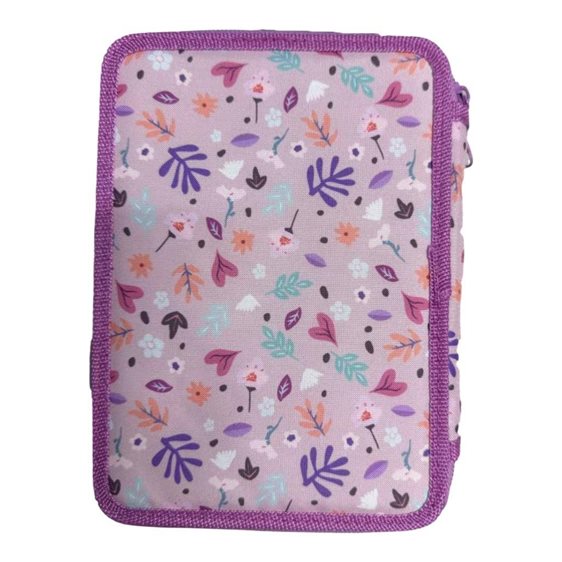 Κασετίνα Must Διπλή Γεμάτη 15χ5χ21 Butterfly Lilac 000587246