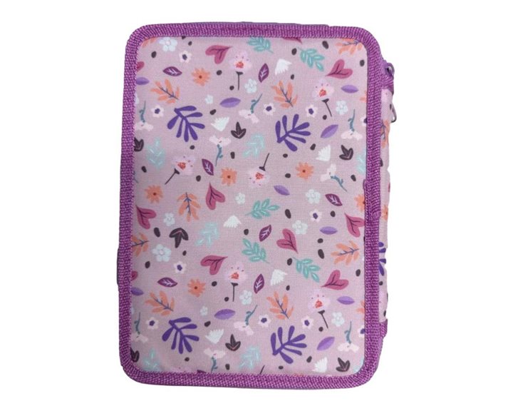 Κασετίνα Must Διπλή Γεμάτη 15χ5χ21 Butterfly Lilac 000587246