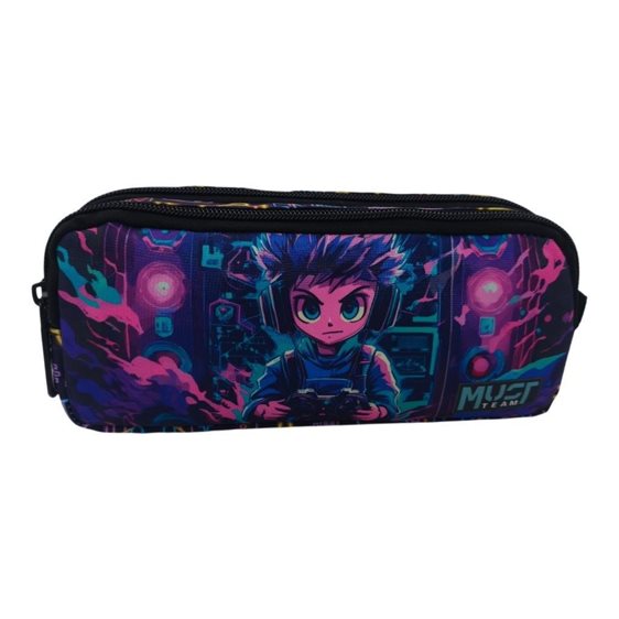 Κασετίνα Must Team 2 Φερμουάρ 21x6x9cm Anime Αγόρι 000587694