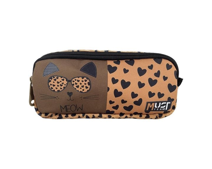 Κασετίνα Must Team 2 Φερμουάρ 21x6x9cm Meow 000587278