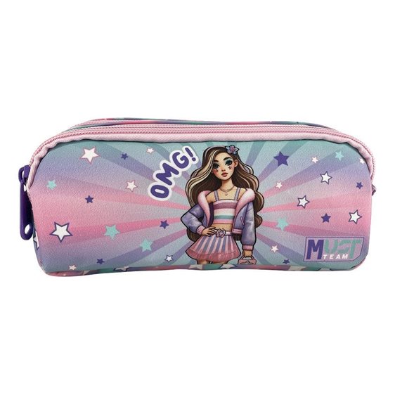Κασετίνα Must Team 2 Φερμουάρ 21x6x9cm Fashion Girl 000587228