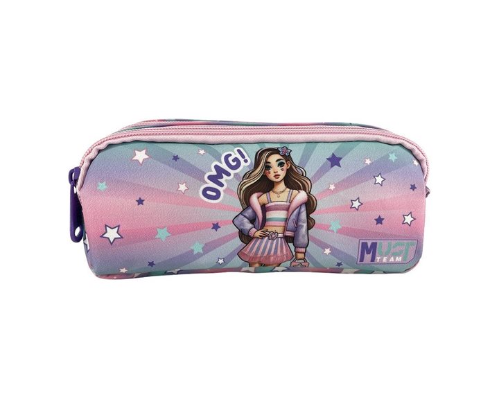 Κασετίνα Must Team 2 Φερμουάρ 21x6x9cm Fashion Girl 000587228