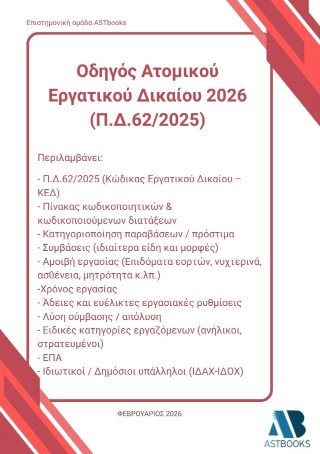 Οδηγός ατομικού εργατικού δικαίου 2026 (Π.Δ.62/2025)
