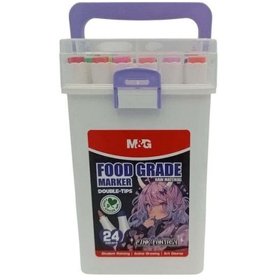 Μαρκαδόρος M&G Food Grade Double Tips 24col. APMT80D5