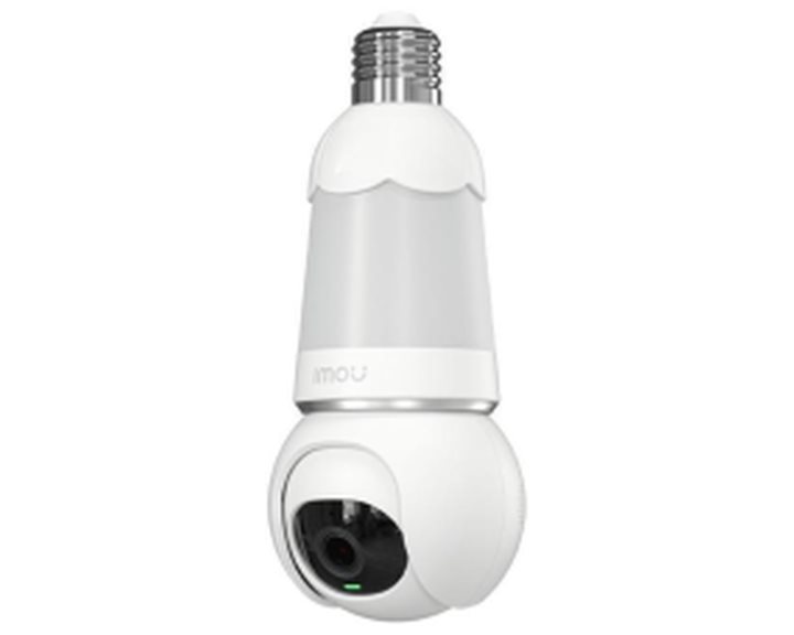 IMOU IP BULB CAMERA 5MP IPC-S6DP-5M0WEB-E27, OUTDOOR, 5MP PAN&TILT CAMERA, H.265/H.264, 8X DIGITAL ZOOM, IR 25M, MICRO SD SLOT UP TO 512GB, WIFI 2,4GHz, PTZ, MIC&SPEAKER, 2-WAY TALK, SIREN, SMART TRACKING, 3YW.