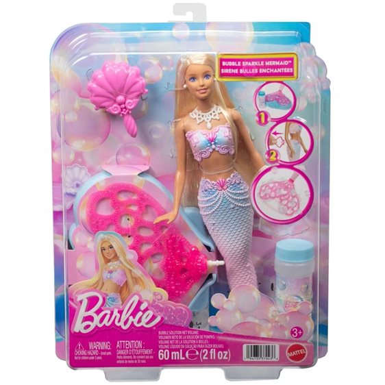 Mattel Barbie Γοργόνα με Φούσκες JLW56