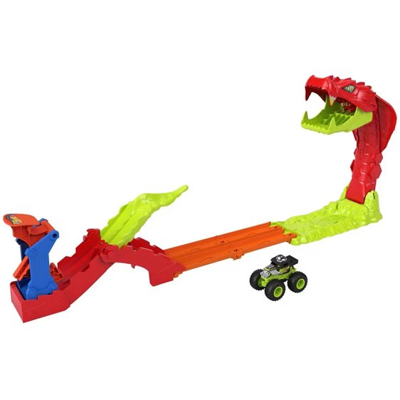 Mattel Hot Wheels Monster Trucks Πίστα - Έπιθεση Φιδιού JJN44