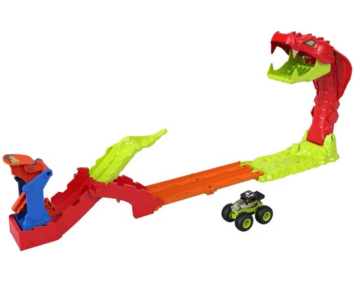 Mattel Hot Wheels Monster Trucks Πίστα - Έπιθεση Φιδιού JJN44