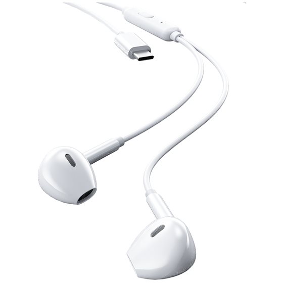 Ακουστικά USB-C WK YB03 Λευκό