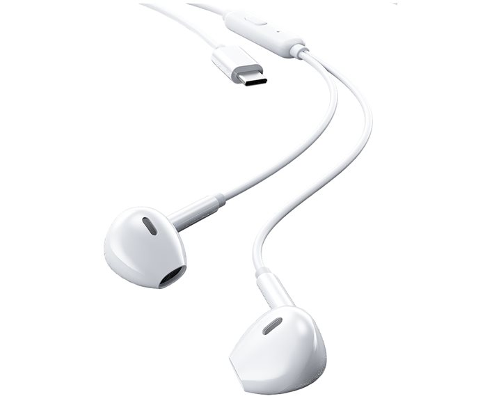 Ακουστικά USB-C WK YB03 Λευκό