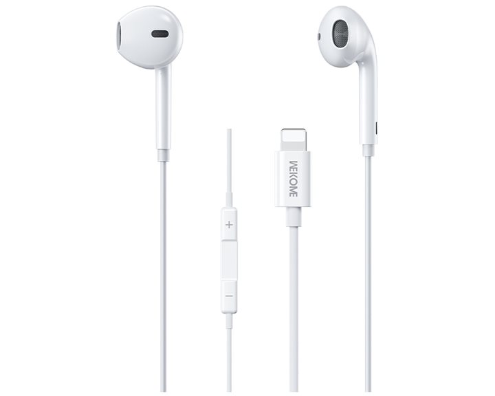 Ακουστικά Lightning WK ΥΒ09 Plug & Play Λευκό