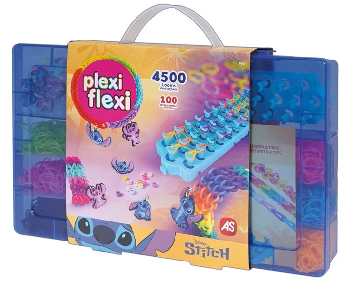 As company plexi flexi stitch μεγάλη θήκη με 4500 λαστιχάκια and 100 αξεσουάρ για 5+ 1080-25577
