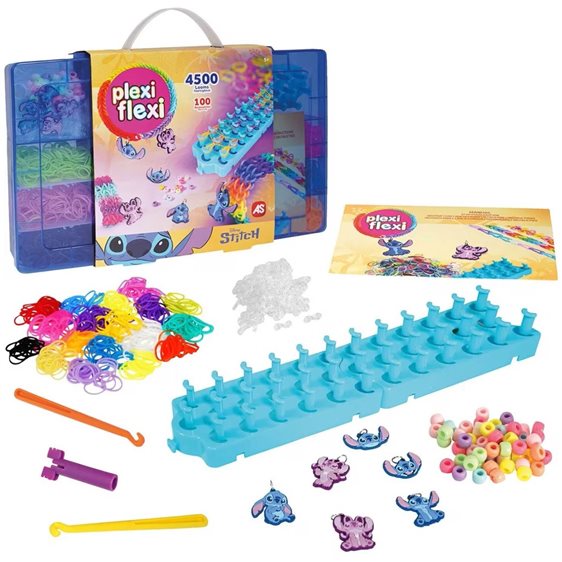 As company plexi flexi stitch μεγάλη θήκη με 4500 λαστιχάκια and 100 αξεσουάρ για 5+ 1080-25577