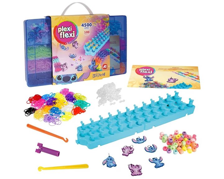 As company plexi flexi stitch μεγάλη θήκη με 4500 λαστιχάκια and 100 αξεσουάρ για 5+ 1080-25577