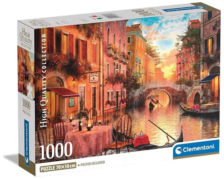 Clementoni Παζλ 1000 H.Q. Panorama Πολύχρωμη Νύχτα στα Νορβηγικά Νησιά 1220-39747
