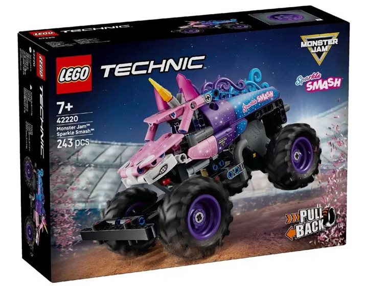Lego Technic Monster Jam Sparkle Smash Pull-Back 42220