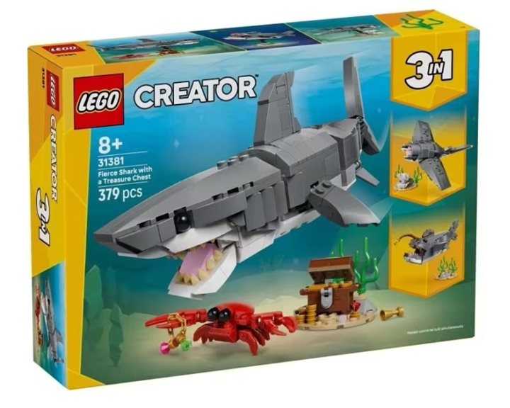 LEGO Creator Fierce Shark with a Treasure Chest 31381