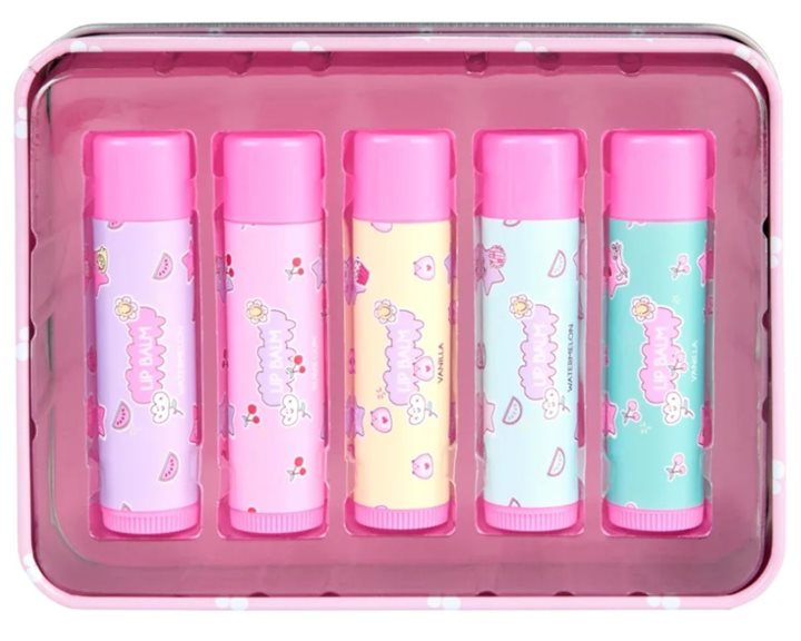 Creatit! Σετ Lip Balm 5τμχ. σε Μεταλλικό Κουτί