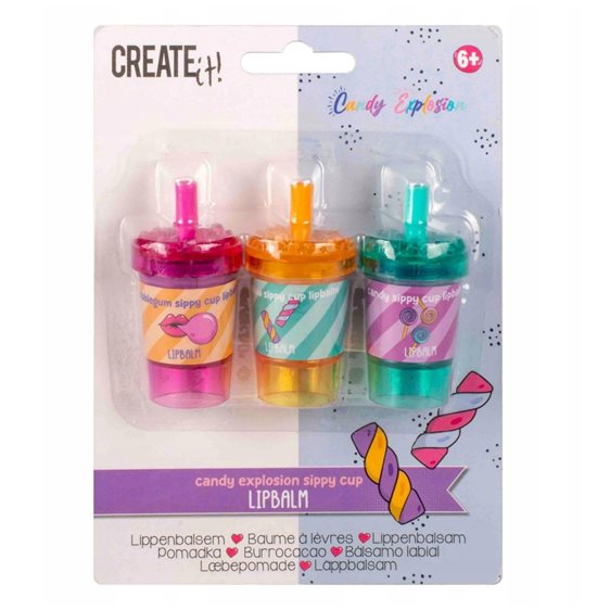 Creatit! Candy Lip Balm Σετ 3 τμχ