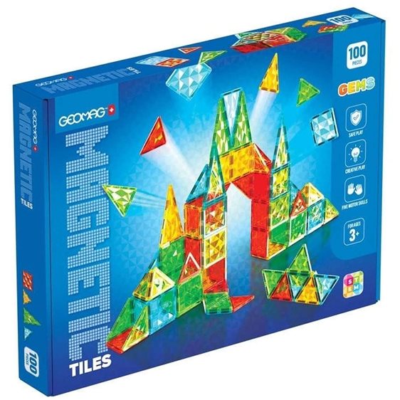 Geomag Magnetic Tiles Gems 100pcs. PF.224.104.00