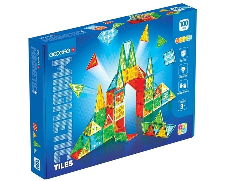 Geomag Magnetic Tiles Gems 100pcs. PF.224.104.00