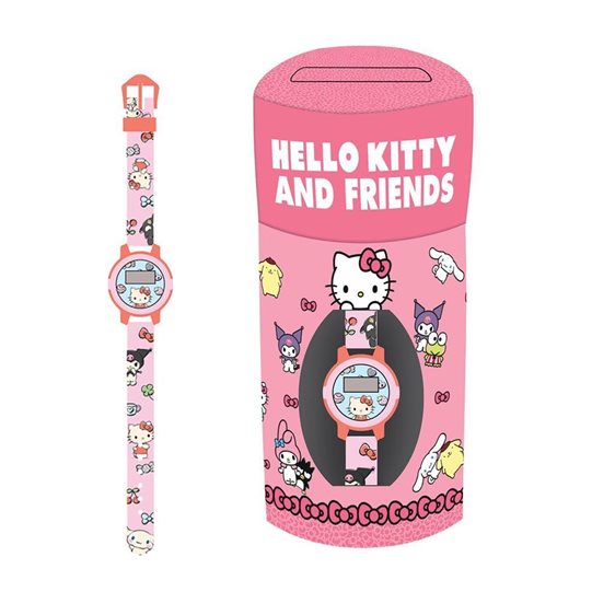 Ρολόι Σε Μεταλλικό Κουτί Hello Kitty & Friends 000490251