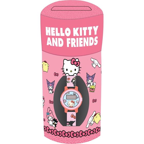 Ρολόι Σε Μεταλλικό Κουτί Hello Kitty & Friends 000490251