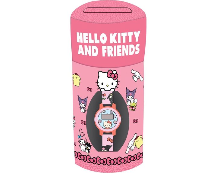 Ρολόι Σε Μεταλλικό Κουτί Hello Kitty & Friends 000490251