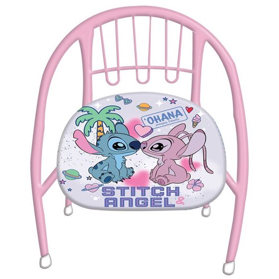 Καρεκλάκι Μεταλλικό 36χ35χ36εκ Stitch Girl 000565928