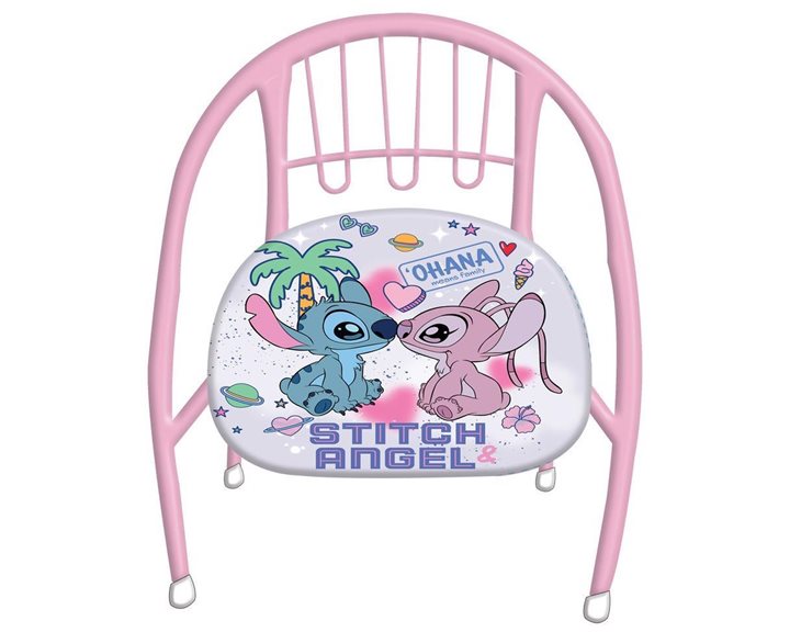 Καρεκλάκι Μεταλλικό 36χ35χ36εκ Stitch Girl 000565928