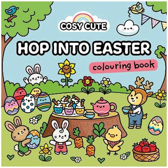 COSY CUTE HOP INTO EASTER : COLOURING BOOK PB