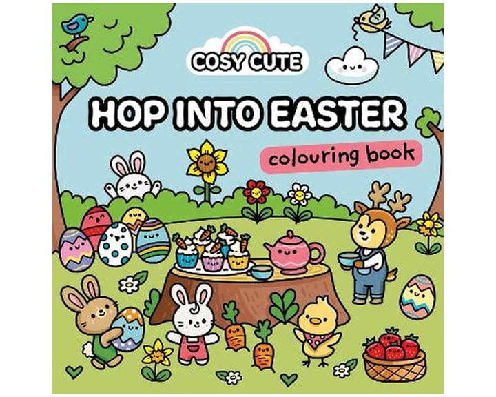 COSY CUTE HOP INTO EASTER : COLOURING BOOK PB
